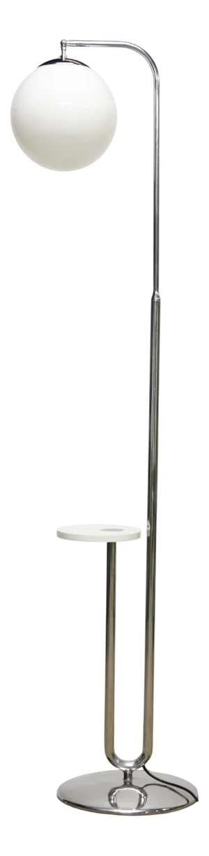 Modernist Chrome Model H-144 Floor Lamp by Jindrich Halabala for Up Zavody, Former Czechoslovakia, 1930s