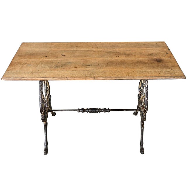 French 19th Century Tavern Table with Oak Top For Sale - Image 11 of 11