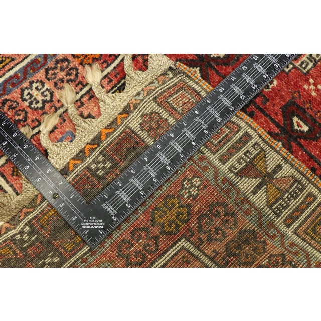 Mid 20th Century Vintage Turkish Oushak Prayer Rug, 02'05 X 05'02 For Sale - Image 5 of 10