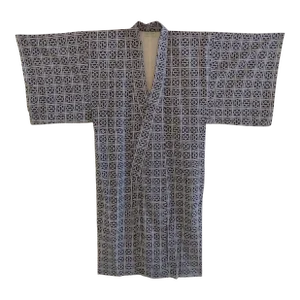 Wearable Blue and White Cotton Printed Fabric Kimono
