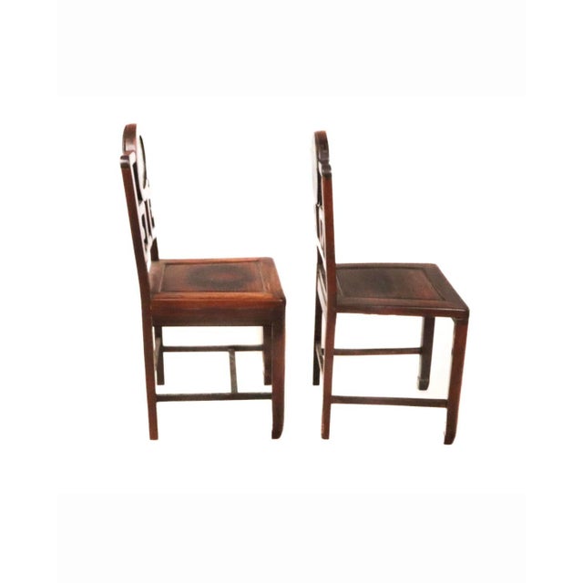 Late 19th Century Pair of Qing Dynasty Chairs For Sale - Image 5 of 12