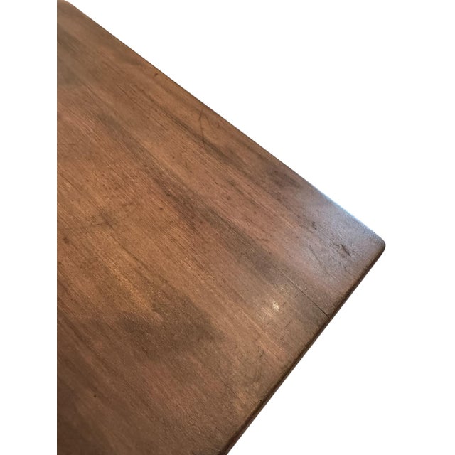 Wood Antique Chandler Child’s School Desk With Cast Iron Base For Sale - Image 7 of 16