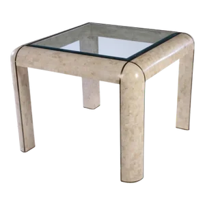 1970s Tessellated Marble Dining Table in the Manner of Karl Springer