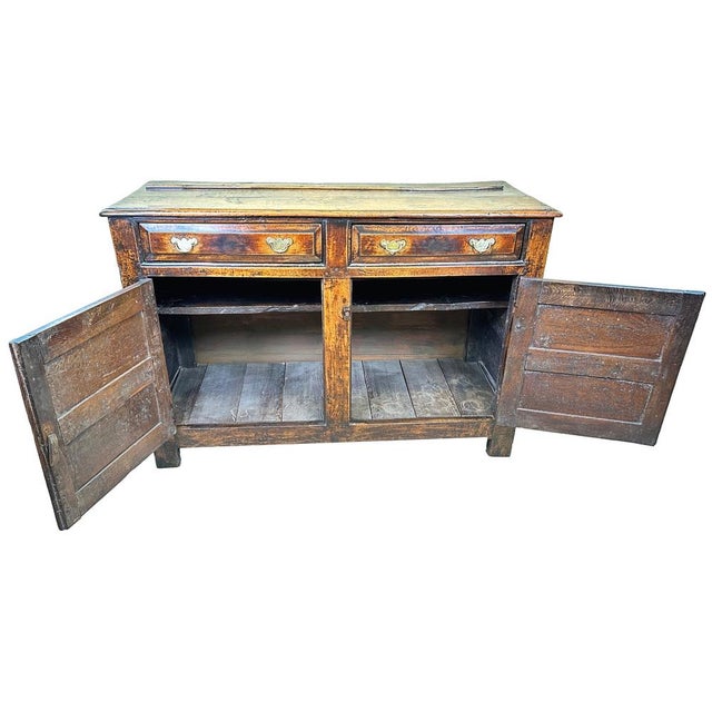 Oak Dresser Cupboard, 1710s For Sale - Image 9 of 13