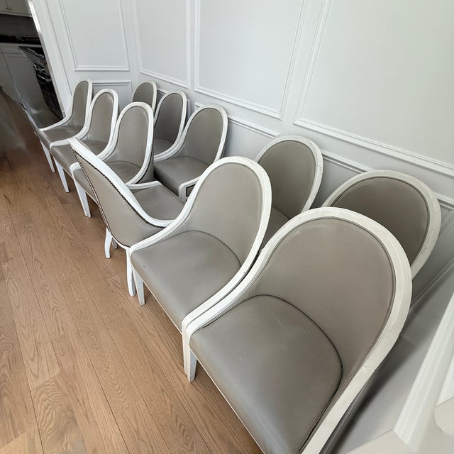 Set of 10 Vintage Spoonback Chairs How great are these? No maker information known but they were purchased at auction and...