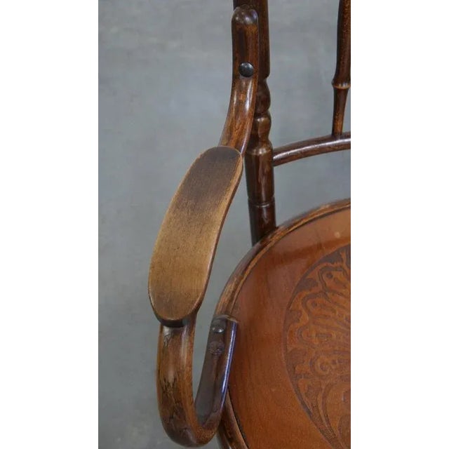 Wood Antique Wooden Armchair by Mundus for Thonet For Sale - Image 7 of 18