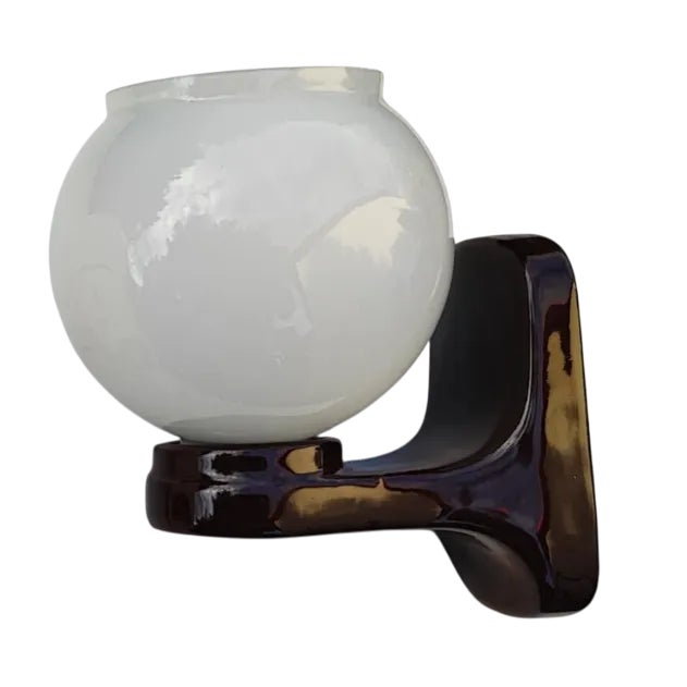 Ceramic Wall Lamp from Łaszkiewicz, Łask, Kościan, 1970s For Sale