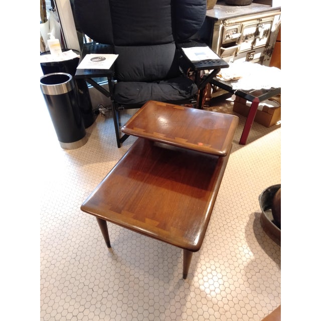 Brown Chestnut Bedside Tables, USA, Set of 2 For Sale - Image 8 of 11