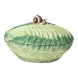 Vintage Mottahedeh Porcelain Lettuce Tureen For Sale
