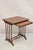 Regency Style Mahogany Brown Tooled Leather Accent Side Table by Highland House For Sale - Image 9 of 12