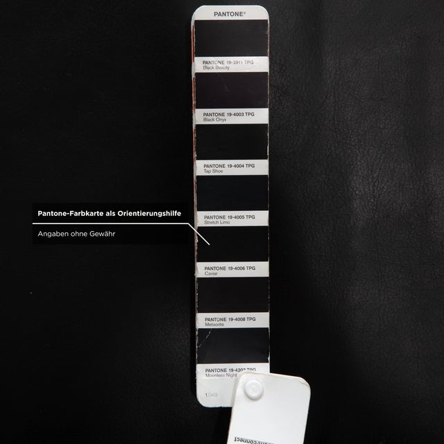 Visavis Leather Two-Seater Black Sofa from Brühl For Sale - Image 11 of 15