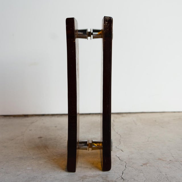 Vintage French Brutalist Amber Glass Push/Pull Door Handles, 1960s For Sale - Image 17 of 18