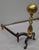 Late 19th Century Pair of Late 19th Century Canon Ball Brass and Iron Andirons For Sale - Image 5 of 5