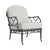 Brown Jordan Calcutta Lounge Chair, Textured Pewter frame with Fusion Dove fabric For Sale - Image 12 of 12