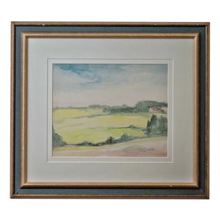 L. Collette, Landscape Painting, Watercolor For Sale