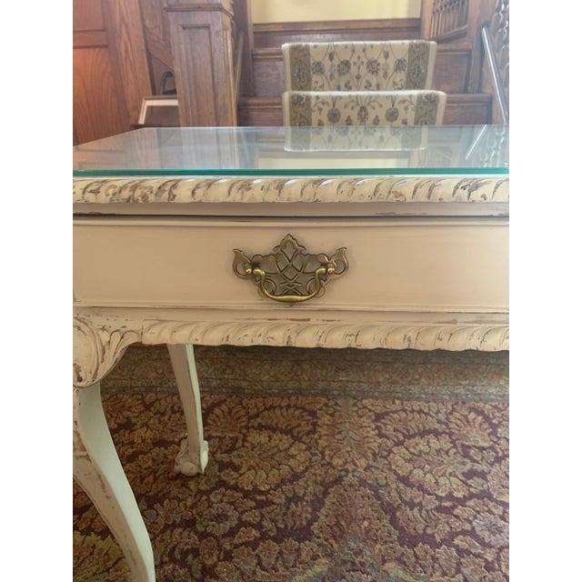 Wood Colonial Revival Entry Table For Sale - Image 7 of 9