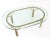 Gold 1970s Hollywood Regency Faux Bamboo Oval Cocktail Table For Sale - Image 8 of 13