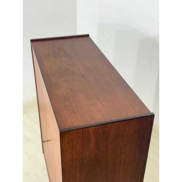Brown Vintage Danish Teak Linen Cabinet For Sale - Image 8 of 10