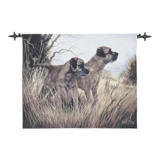 Terriers Loom Woven Tapestry - 66 X 82 Cm (2'2" X 2'8") - Requires Rod Size 2 For Sale