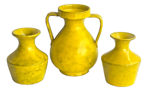 1960s Aldo Londi for Bitossi/Rosenthal Netter Ceramic Vases, 3 Piece Set