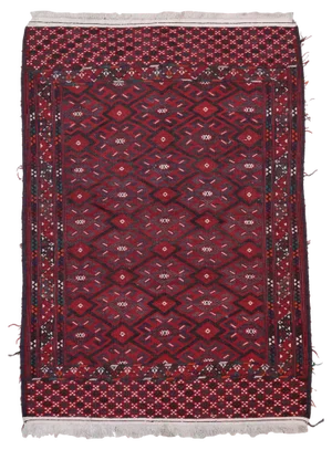 Vintage Nomadic Kilim Rug, 1940s