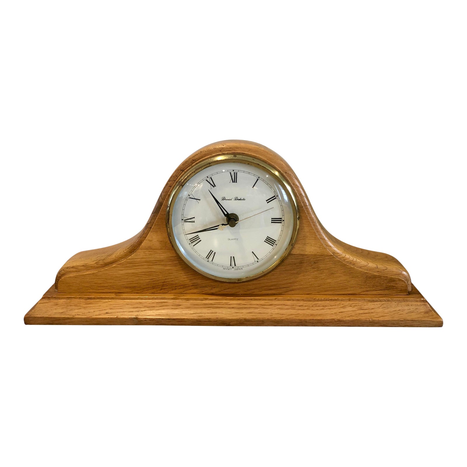 Mid Century Nautical Wooden Mantel Clock Chairish