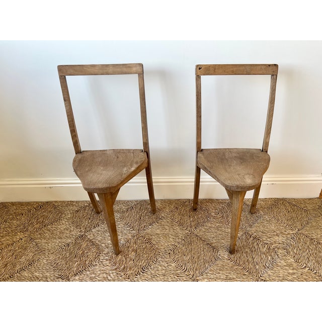 1920s Rustic Vernacular Elm Chairs, 1930s, Set of 2 For Sale - Image 5 of 18
