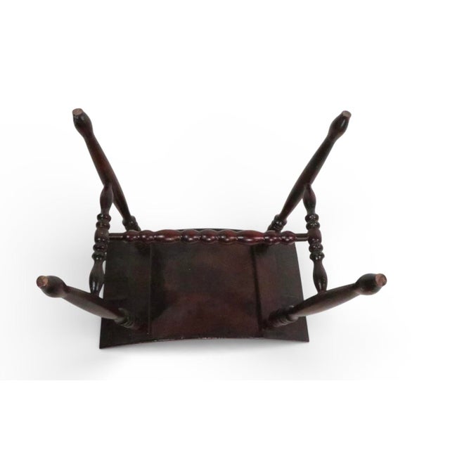 Late 19th Century Victorian Saddle Seat Ottoman Footstool Bench For Sale In New York - Image 6 of 7