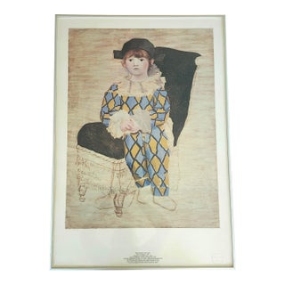 1980 Pablo Picasso Limited Edition Print of Harlequin For Sale