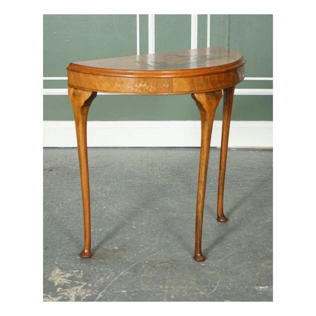 Vintage Demi Lune Table from Northampton Cabinet Company For Sale - Image 4 of 12