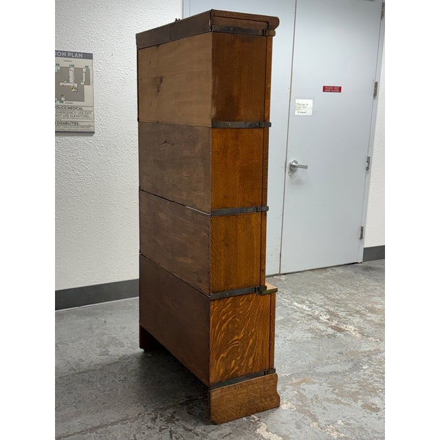 Globe-Wernicke Four Stack Barrister Bookcase, Circa 1930's For Sale In San Francisco - Image 6 of 12
