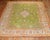 Antique Zabihi Collection Apple Green Turkish Oushak Rug - 8'8" x 10'7" For Sale - Image 4 of 12