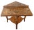 1930s Vintage Marquetry Wood Inlay With Mother of Pearl Folding Game Table For Sale - Image 5 of 18