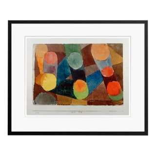 Paul Klee 'Colour Circles Connected by Colour Bands' Archival Pigment Print Framed in Black Reproduction For Sale