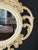 1960 Italian Art Nouveau Style Hand Carved Hand Painted Gilded Round Mirror For Sale - Image 16 of 18