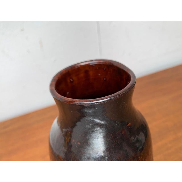 Mid-Century Minimalist Studio Pottery Vase by Elke & Elmar Kubicek, Germany, 1960s, in Very Good conditions. Designed 1960...