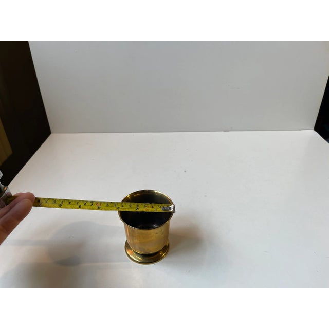 Metal Art Deco Vase in Bronze from Nordisk Malm, 1940s For Sale - Image 7 of 8