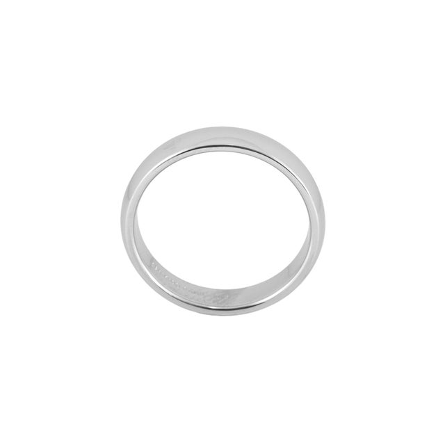 Metal Men's Tiffany & Co. Tiffany Forever Platinum 950 4.5mm Lucida Wedding Band Ring, Size 9 For Sale - Image 7 of 8
