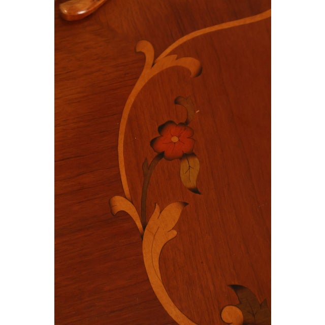 French Louis XV Style Marquetry Inlaid Nightstand For Sale - Image 16 of 18