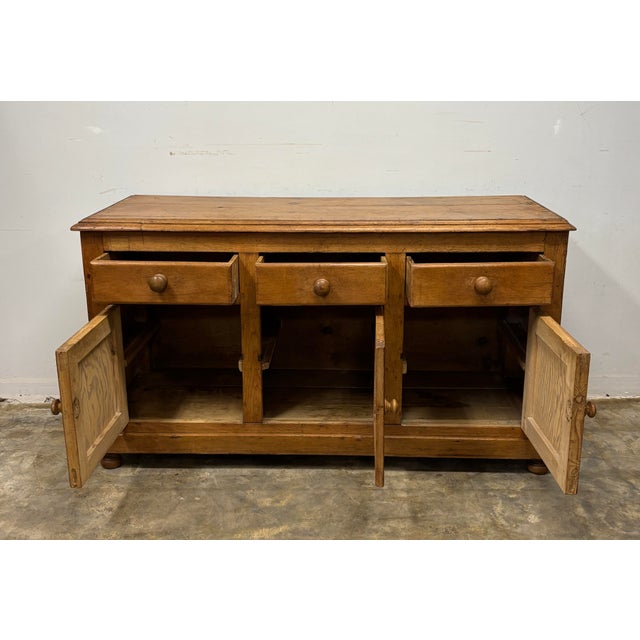19th Century 19th Century English Pine Dresser Base For Sale - Image 5 of 10