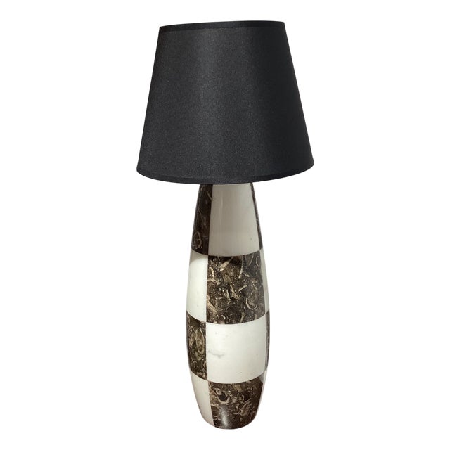 Marble Lamp in the style of Angelo Mangiarotti, 1970s For Sale