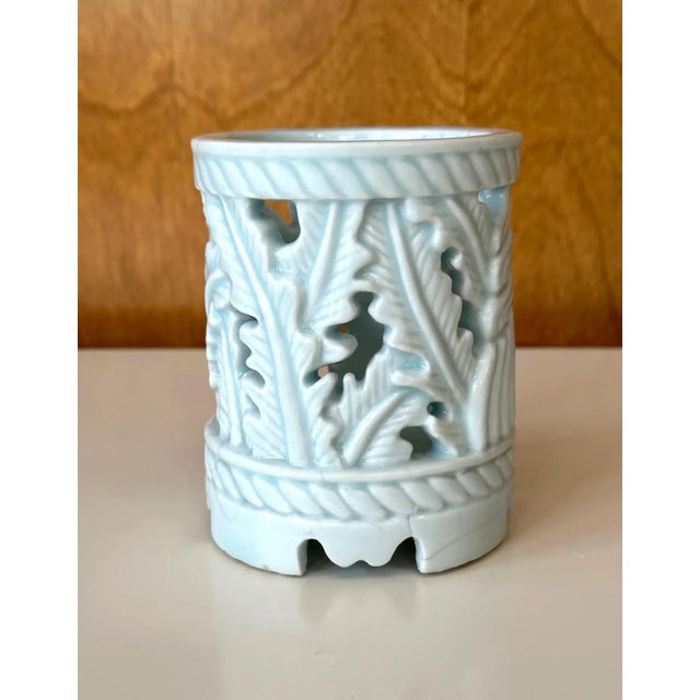 Ceramic Rare Korean Ceramic Brush Holder Joseon Dynasty For Sale - Image 7 of 12