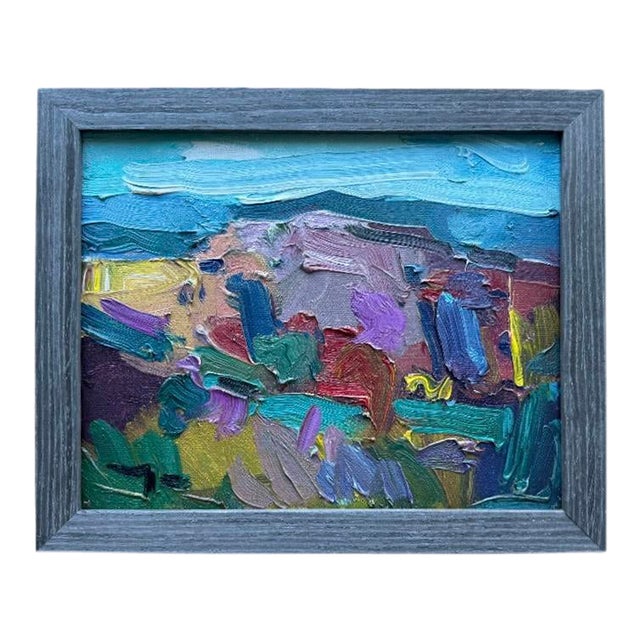 Contemporary Magical Mountain Oil, Framed For Sale