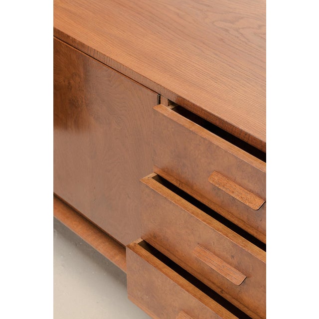 Brown Art Deco Sideboard, Denmark, 1940s For Sale - Image 8 of 15