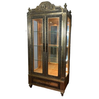 Classic Eclectic Gold Showcase from Lam Lee Group, 1990s For Sale