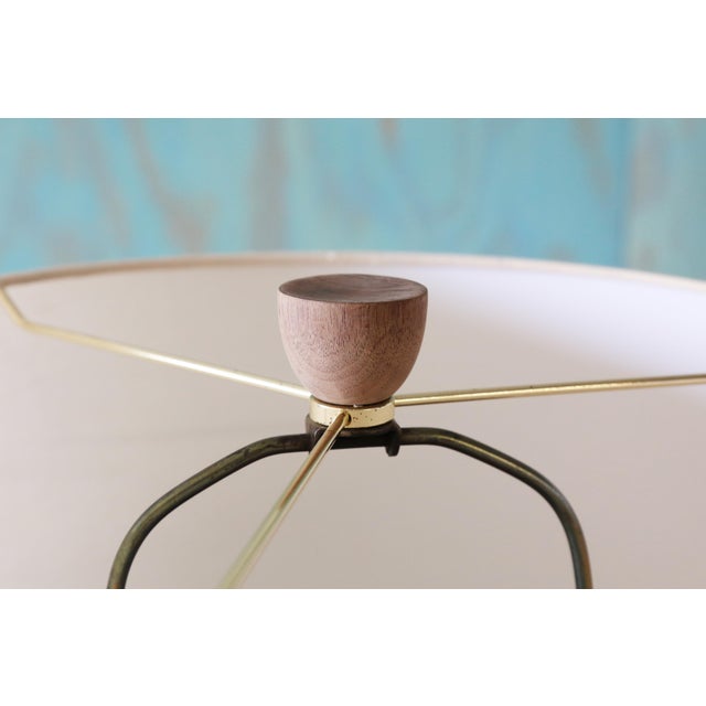 1960s Gordon and Jane Martz M55 Lamp for Marshall Studios Tall White Sanded Glaze Tootsie Roll For Sale - Image 6 of 8