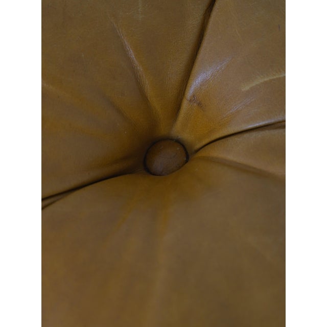 Animal Skin Hancock & Moore Tufted Leather Window Bench For Sale - Image 7 of 14