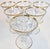 Gold Rimmed Crystal Champagne Coupes- Set of Six For Sale - Image 13 of 13