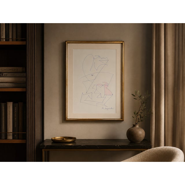 Abstract Art Folder - Eva Bouzard-Hui, C. 1990s For Sale - Image 9 of 18