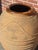 Ceramic Antique Large 32" Mediterranean Textured Terracotta Olive Jar With Brown Glazed Rim For Sale - Image 7 of 8